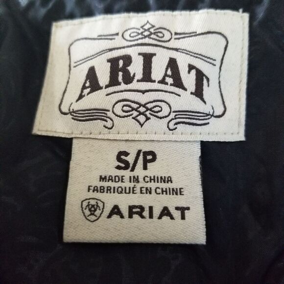 Ariat‎ Black Zebra Print Zip-Front Vest - Picture 11 of 12